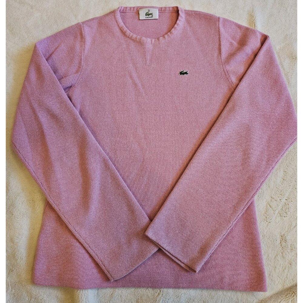 Lacoste Kid’s Youth Pink Sweater Pullover Size 38 * Read Measurement